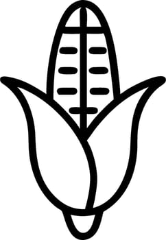 Corn icon illustration on a white background vector