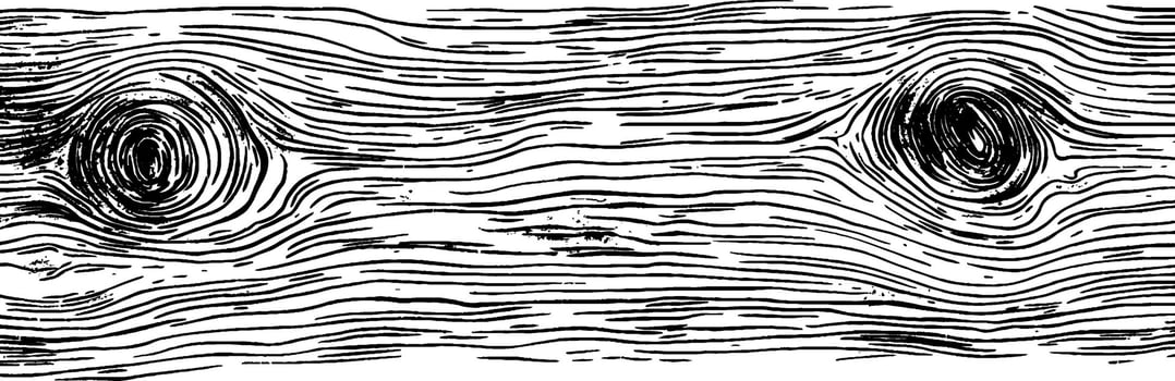 Vintage woodcut illustration showcasing textured wooden surface detail in traditional style vector
