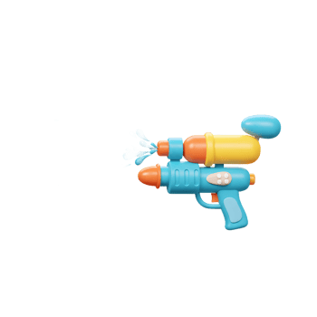 Water Gun Shooting Stream of Water Summer Fun Concept Image png