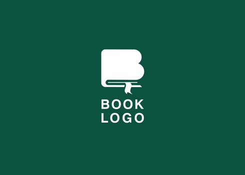 logo design.letter B for book application logo design vector