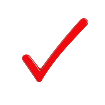 Red check mark icon design. png