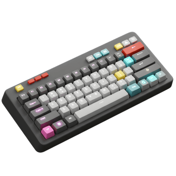 Ergonomic Mechanical Keyboard with Custom Keycaps for Enhanced Typing png