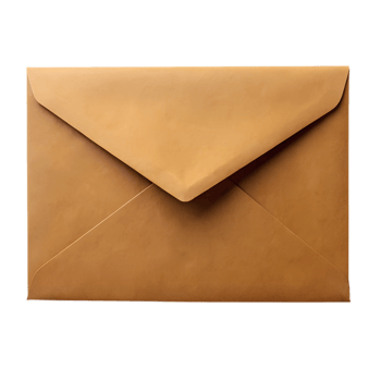 brown close envelope png