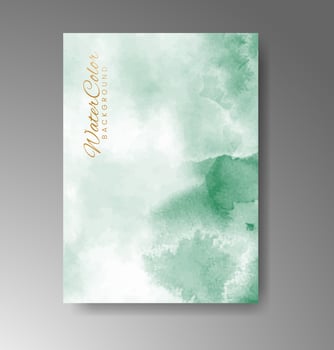 Whimsical watercolor card layouts, great for online or printed use. vector