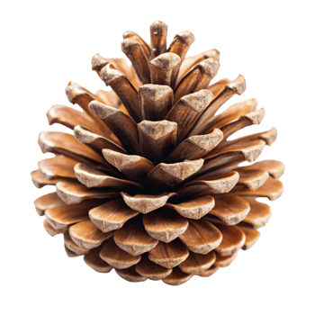 Natural Pinecone Close Up on Transparent Background Detailed View of Pine Cone Texture for Seasonal Decoration png