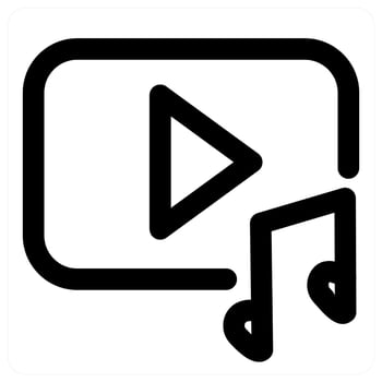 and content icon in black color vector