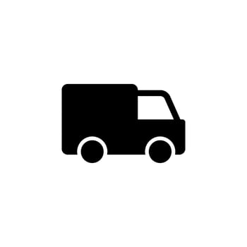 Delivery truck icon. perfect for logistics, shipping, and transportation themes. illustration vector
