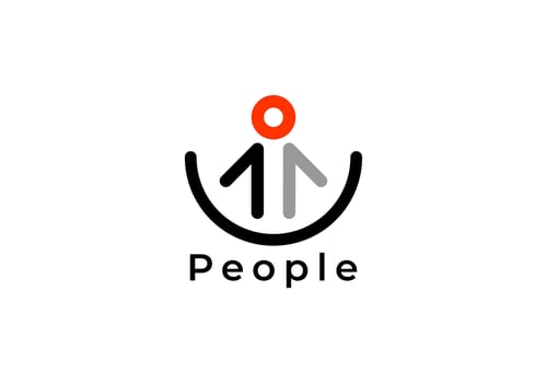People teamwork logo design template icon illustration vector