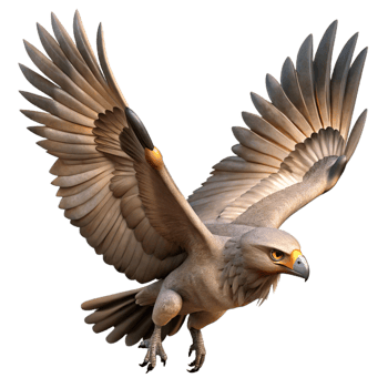 dynamic dramatic A beautiful Harpy soaring through a canyon, dramatic lighting and shadows, photorealistic style authentic png