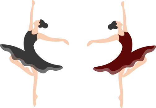 Twin Ballet Dancers png