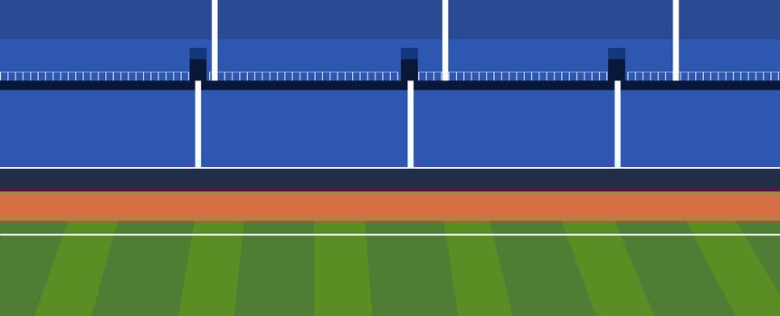Football field landscape background vector