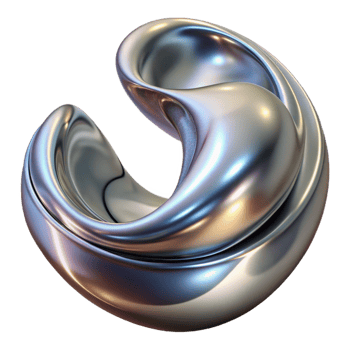 inspired organic A dynamic, flowing composition of liquid mercury, reflecting distorted images and light patterns, in a fluid, metallic style professional png