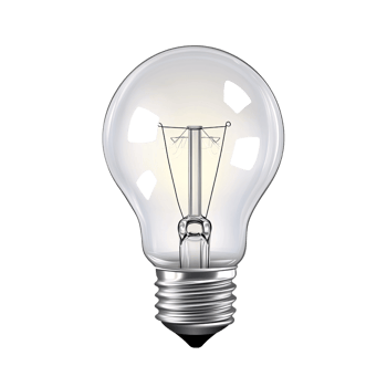 Broken light bulb on transparent background, symbolizing fragility, failure, and the need for innovation and creative problem solving png