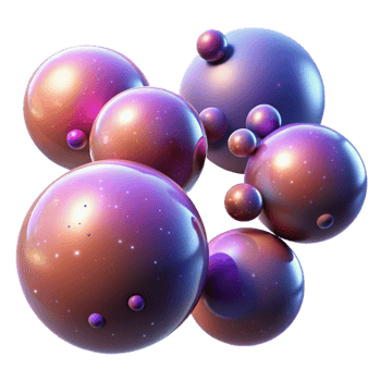 notable surreal A field of glowing orbs floating in space, each with a unique color and intensity, creating a sense of wonder and mystery expertly shot png