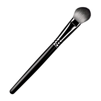 Professional makeup brush with soft bristles on a transparent background for cosmetic application and beauty routine Concept of glamour, elegance, and selfcare png