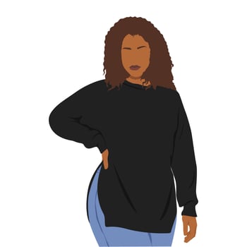 african american black woman vector