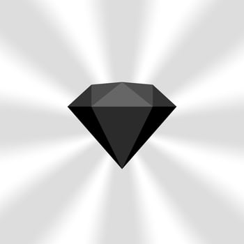 black diamond gemstone on zoom comics, black flat diamonds jewelry icon, black gems on soft rays burst shine background, black diamond of items game, clip art gemstone for banner jewellery vector
