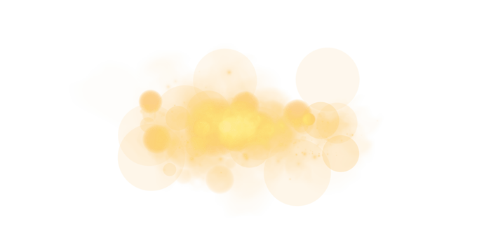 A delicate bokeh effect with soft yellow orbs and sparkling lights creates a stunning, vibrant background png