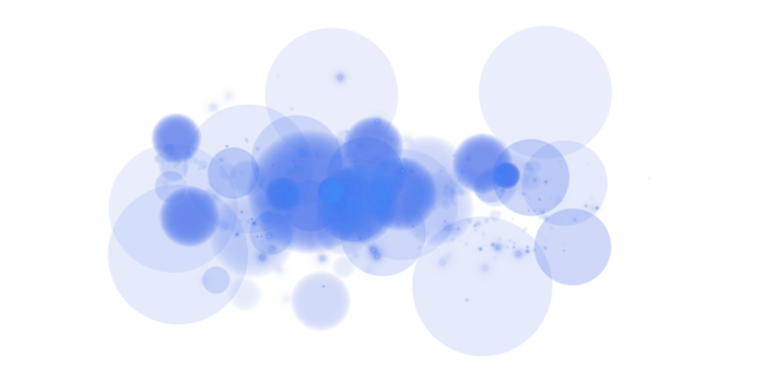 Stunning Blue Bokeh Effect featuring Glowing Orbs and Soft Sparkles presented on a Transparent Background png