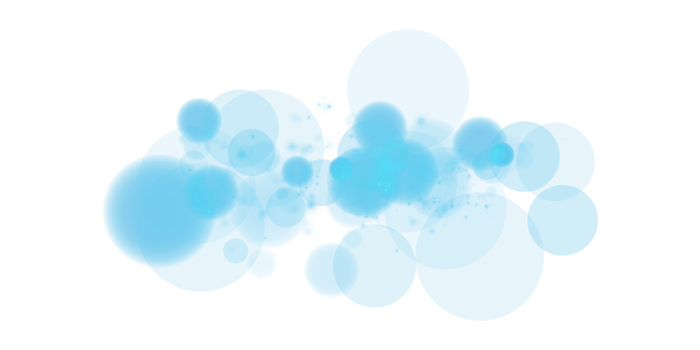 A captivating Blue Bokeh Effect featuring Glowing Orbs and Soft Sparkles beautifully placed on a Transparent Background png