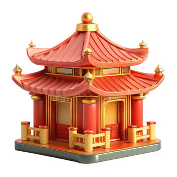 unforgettable minimalist A traditional Chinese temple, ornate red and gold details, serene and spiritual style, soft lighting ultra HD png