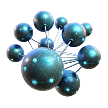 serene rustic A field of pulsating, bioluminescent orbs, connected by thin, glowing filaments, with dramatic backlighting, in a sci fi style museum quality png