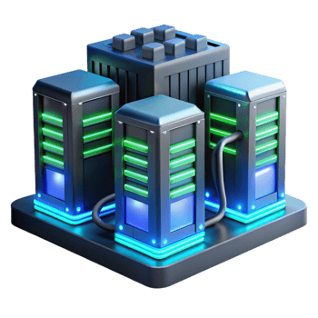 hypnotic romantic classic A futuristic data center, servers glowing with blue and green lights, intricate cable management systems visible, in a dark, atmospheric style artisan png