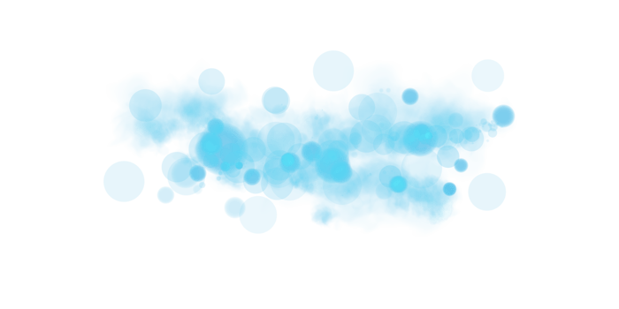 Bokeh Effect Featuring BlueGreen Glowing Orbs along with Soft Sparkles Set on a Transparent Background png