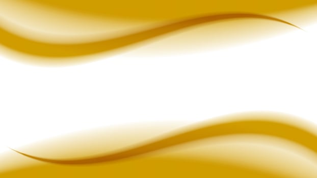 gold soft wave shape graphic on white background, abstract golden graphic smooth shape for banner copy space, blurred gradient gold wavy swirl soft effect, beautiful gold wave curve for backdrops vector