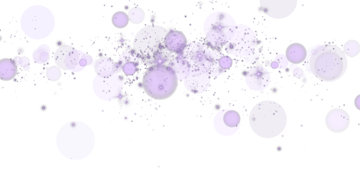 Captivating Purple Bokeh Effect Featuring Glowing Orbs and Delicate Soft Sparkles Set Against a Transparent Background png