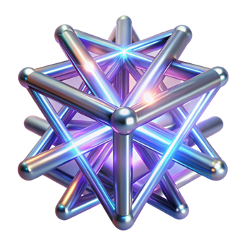 immaculate nostalgic retro A dynamic composition of intersecting light beams, creating a complex, geometric pattern, with a dark background and transparent background high quality png