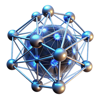 sought after futuristic A complex network of interconnected, glowing lines and nodes, pulsating with energy, under a dramatic, contrasting light. Futuristic style detailed png