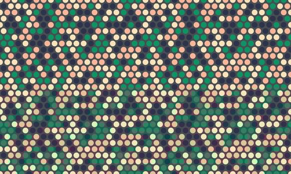Abstract geometric pattern of pastel circles in a zigzag arrangement. Perfect for website backgrounds, textile designs, or modern branding. vector