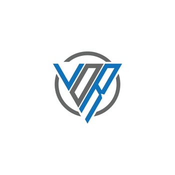 VDR Letter monogram Logo Design Illustration. VDR elegant and Professional icon design vector