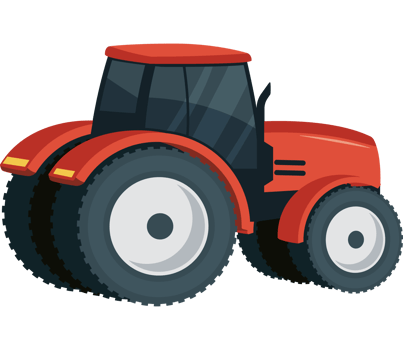 tractor of farm transport png