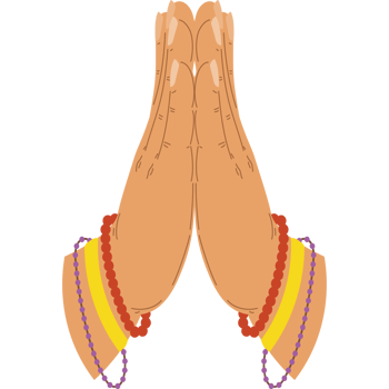 namaste gesture of hands png