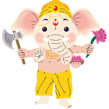 lord ganesh in ganesh chaturthi indian festival png