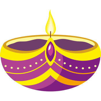decorative diwali diya lamp png