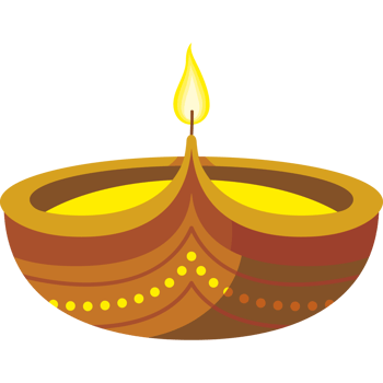 diwali diya clay lamp png
