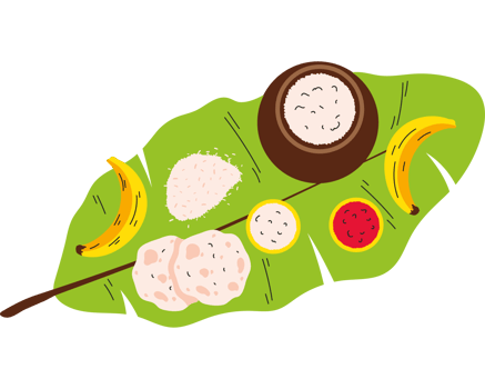 onam festival food on banana leaf png