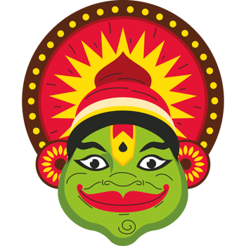 kathakali face happy onam festival png