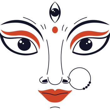 goddess durga face in happy navratri png