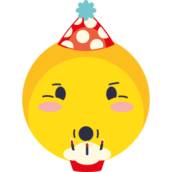 birthday emoji blowing candles png