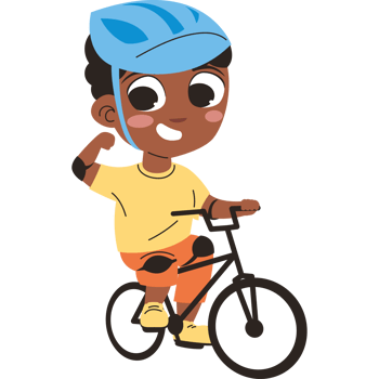 boy practicing sports with bike png