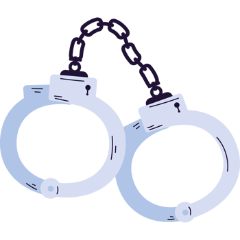 closed handcuffs police equipment png
