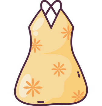 floral dress summer clothes png