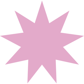 pink star geometric shape png