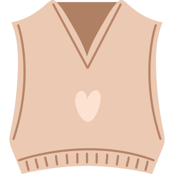 spring clothes wool vest png