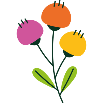 flowers and leaf nature element png