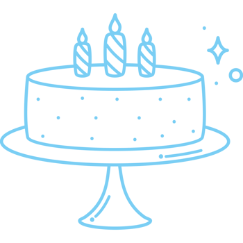 happy birthday cake candles png